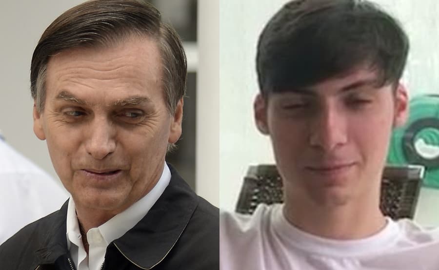 Jair Bolsonaro e o filho mais novo (Foto: Reprodução) Jair Bolsonaro e o filho mais novo (Foto: Reprodução)