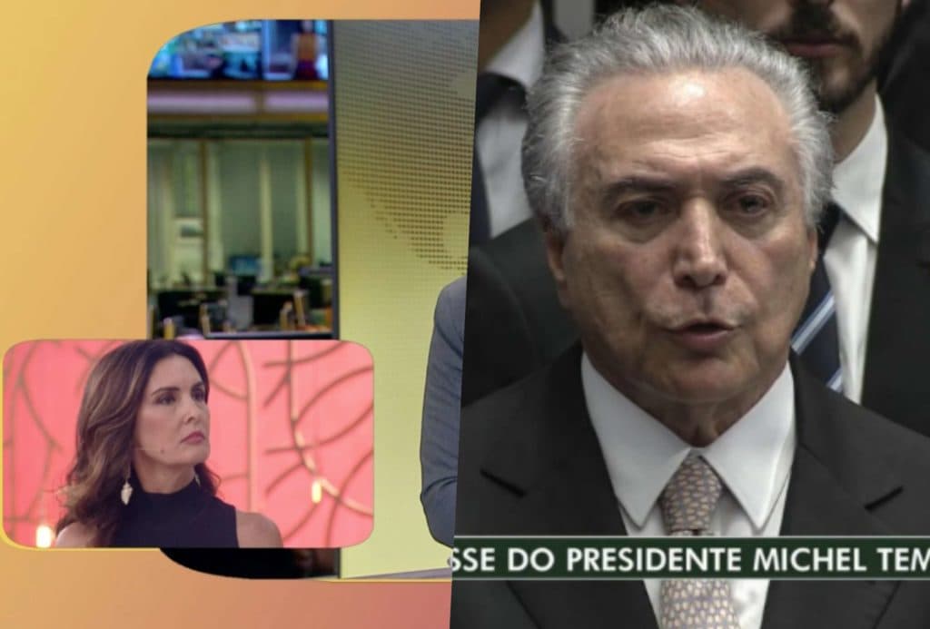 Globo paralisa programação para dar notícia chocante sobre Michel Temer e expressão de Fátima Bernardes espanta