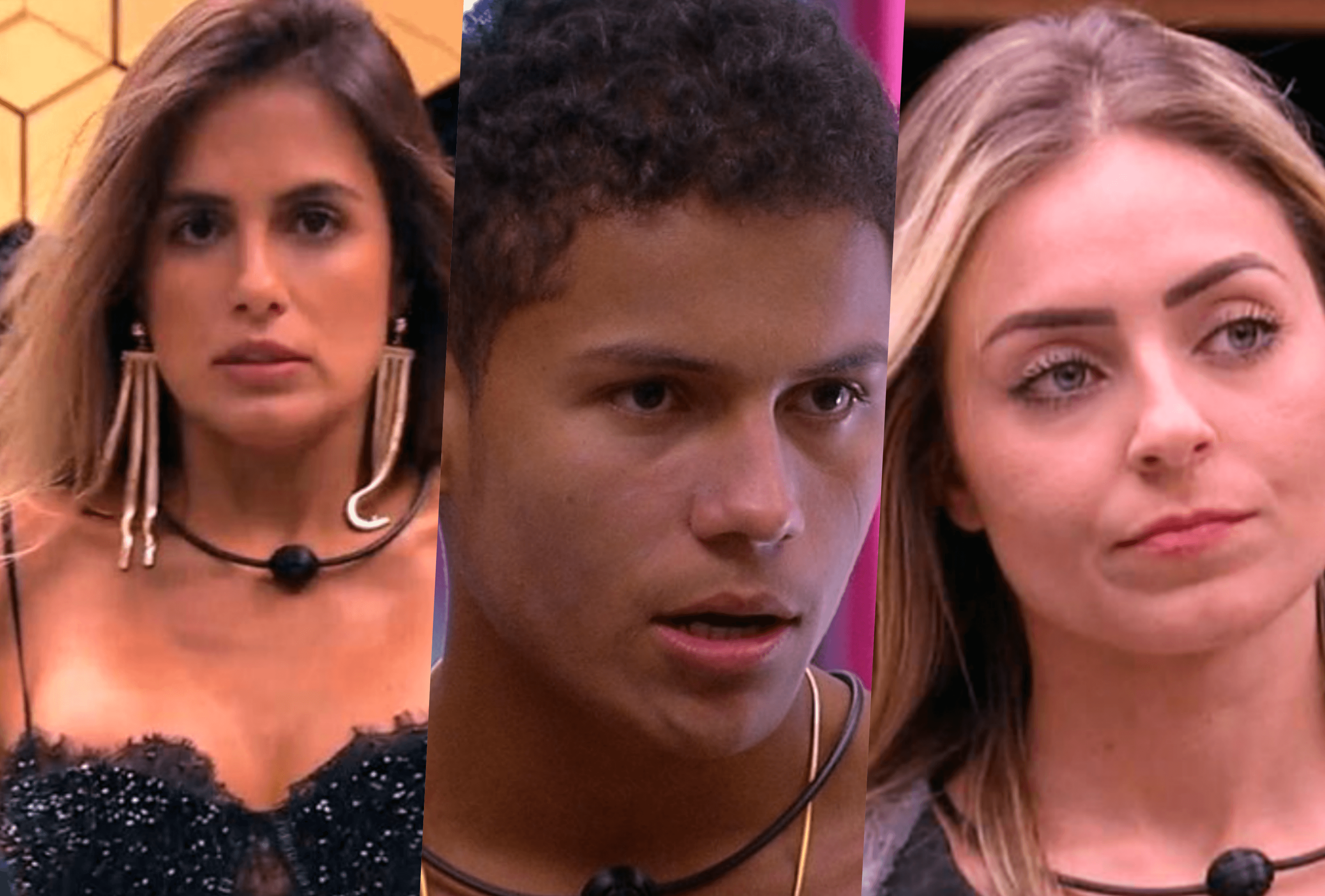 Paredão do BBB19 é entre Carol Peixinho, Danrley e Paula (Foto montagem: TV Foco) Paredão do BBB19 é entre Carol Peixinho, Danrley e Paula (Foto montagem: TV Foco)