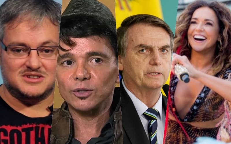 Autor de "Milla" detona o amigo Netinho e declara apoio a Daniela Mercury contra Bolsonaro "homossexual não assumido"