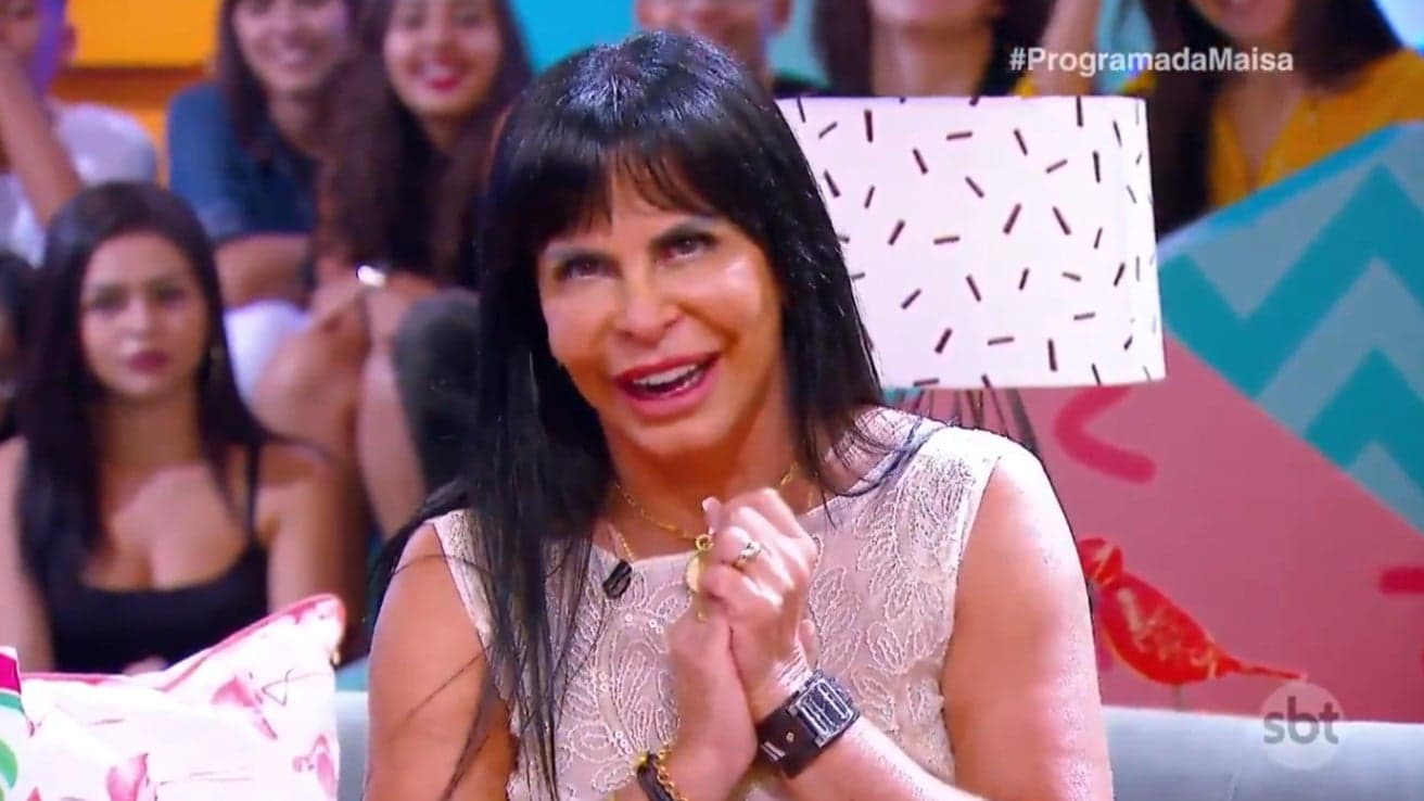 Gretchen durante participação no Programa da Maisa (Foto: Reprodução)