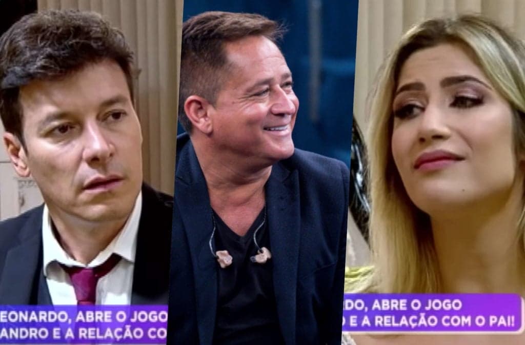 Jéssica, filha de Leonardo, chora na TV, fala de briga do pai com Sandro Pedroso e sofrimento: "Falavam que o filho não era dele"