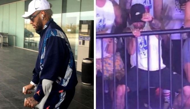 Com grave lesão, Neymar cai na folia do Carnaval e é detonado pela imprensa internacional