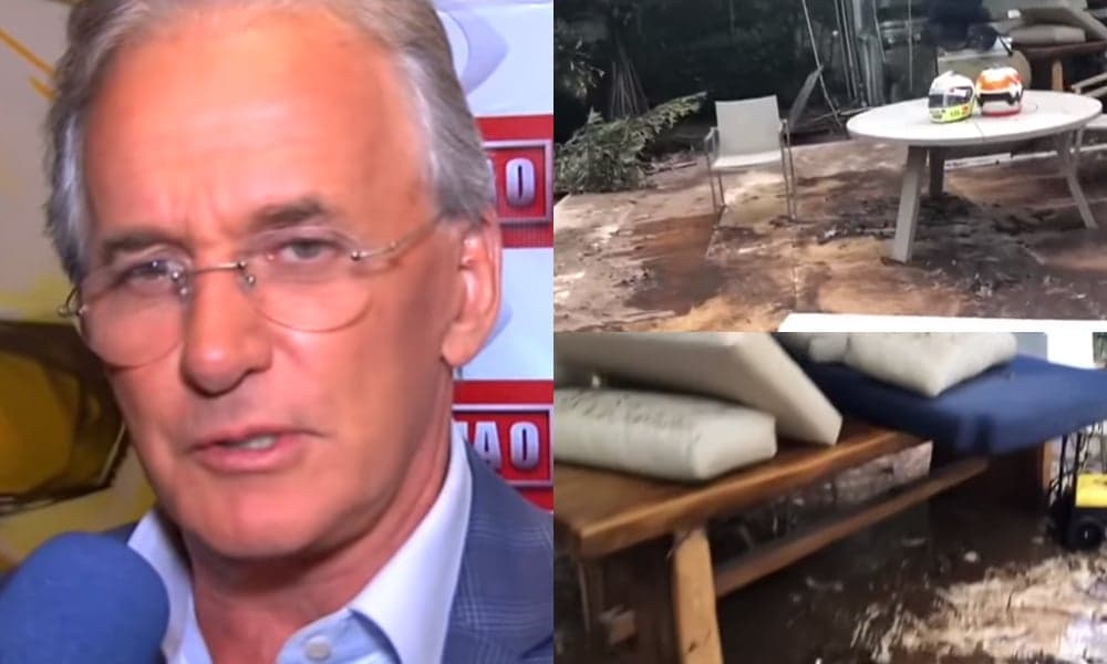 Após ter a mansão destruída por enchente, Otávio Mesquita desabafa e faz revelação surpreendente