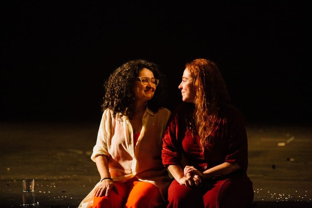 Inez Viana e Debora Lamm contracenam pela primeira vez no palco: parceria na vida e na arte — Foto: Divulgação