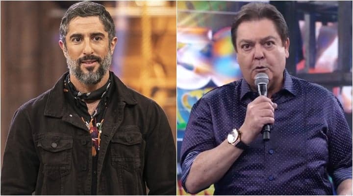 Marcos Mion revela que gostaria de ver Faustão no comando de A Fazenda. (Foto: Montagem/Reprodução)