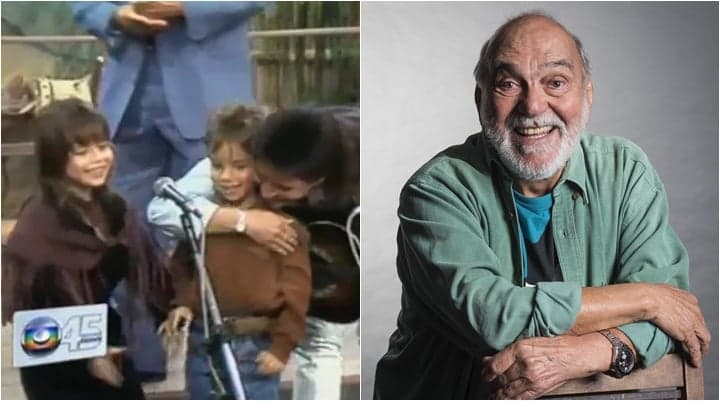 Lima Duarte relembra estreia de Sandy e Júnior em seu programa na Globo há 30 anos