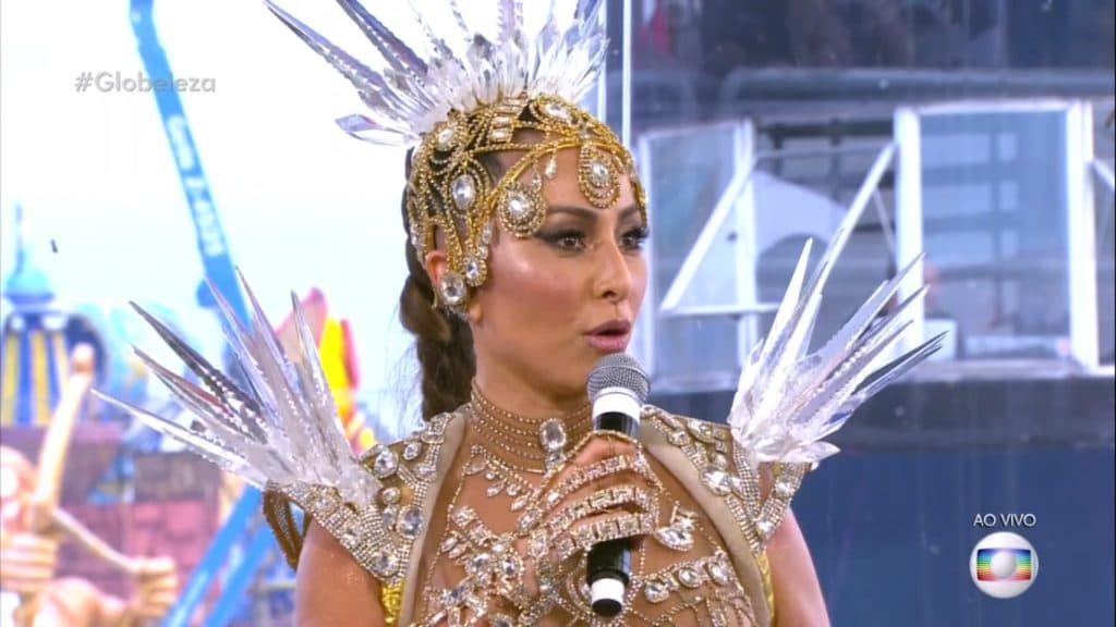 Sabrina Sato no Carnaval Globeleza (Reprodução / TV Globo)