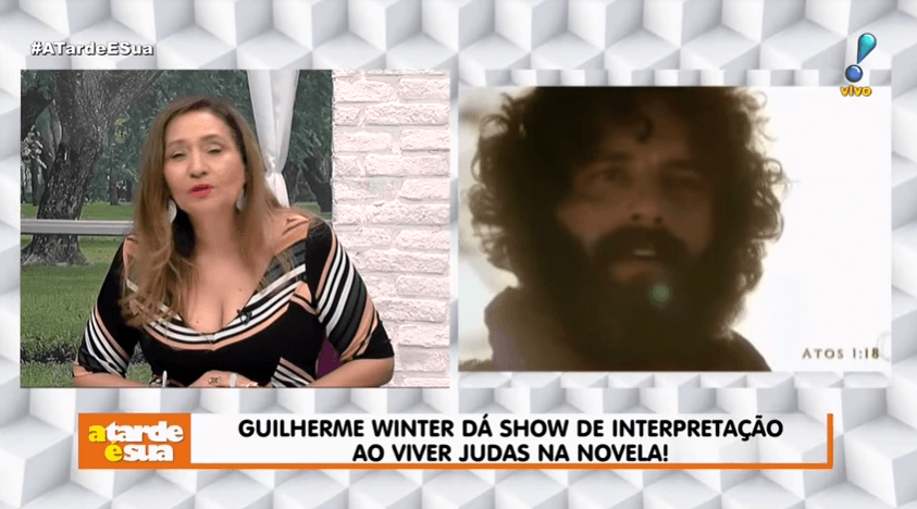 Sonia Abrão analisa Guilherme Winter como Judas na novela bíblica Jesus e ator responde