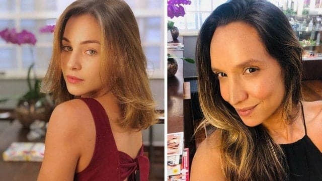 Maria Maia, namorada de Laryssa Ayres, trocam caricias e chama a atenção de internautas