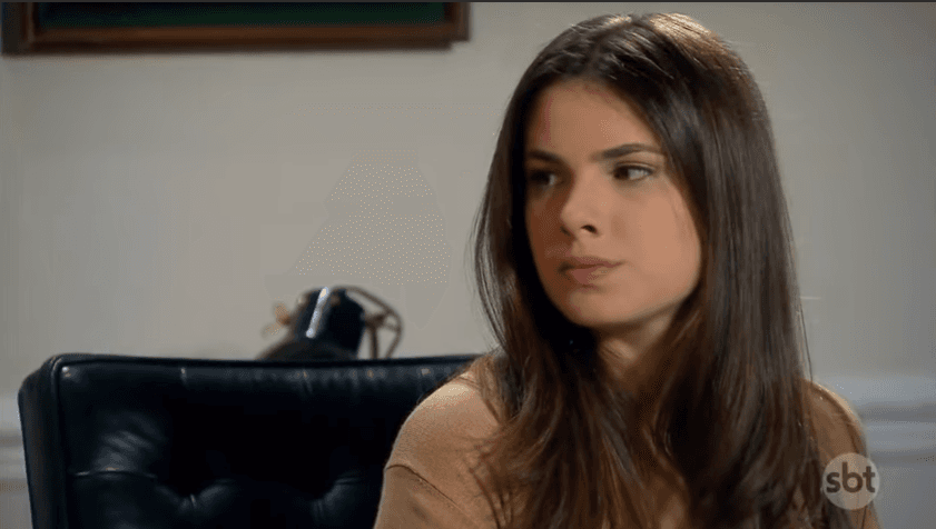 Luísa (Thaís Melchior) em cena da novela As Aventuras de Poliana, do SBT