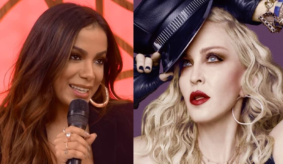 Anitta fará parceria com Madonna (Foto (à esquerda): Reprodução/ Globo - Foto Madonna: Divulgação) Anitta fará parceria com Madonna (Foto (à esquerda): Reprodução/ Globo - Foto Madonna: Divulgação)