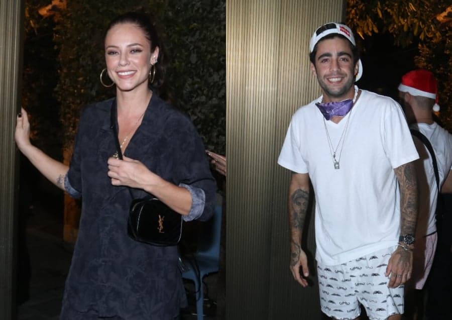 Paolla Oliveira vai à festa acompanhada de ex-marido de Luana Piovani e levanta suspeitas