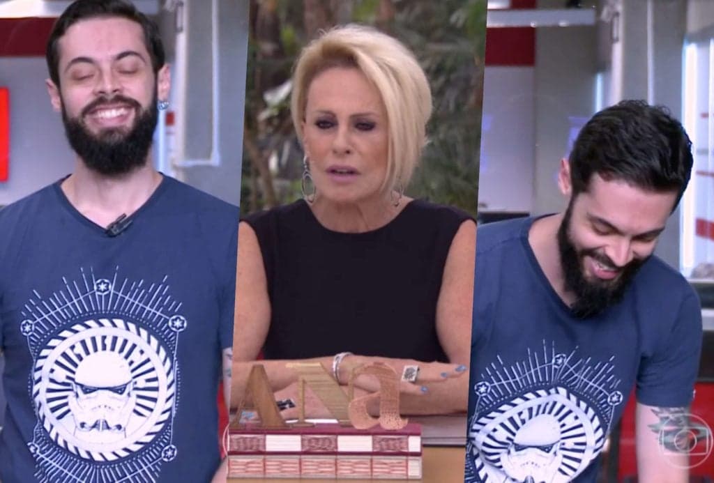 Repórter da Globo é pego desprevenido por Ana Maria no Mais Você e fica muito sem graça: "Ao vivo é assim mesmo"