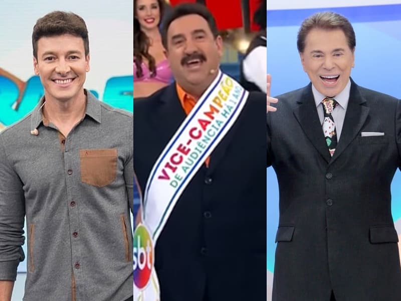 O apresentador Ratinho disputou com colegas o Troféu Imprensa.