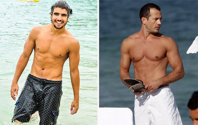 Aos 43 anos de idade, Malvino Salvador interpreta personagem gay e exibe corpo escultural em praia do Rio de Janeiro