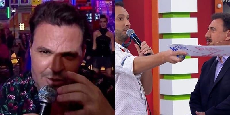 Eduardo Costa não respeita regras no SBT e ao vivo Ratinho não se controla