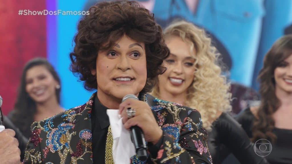 Caracterização de famosos no Domingão do Faustão vira piada e público detona: "É Paulinho Gogó"?