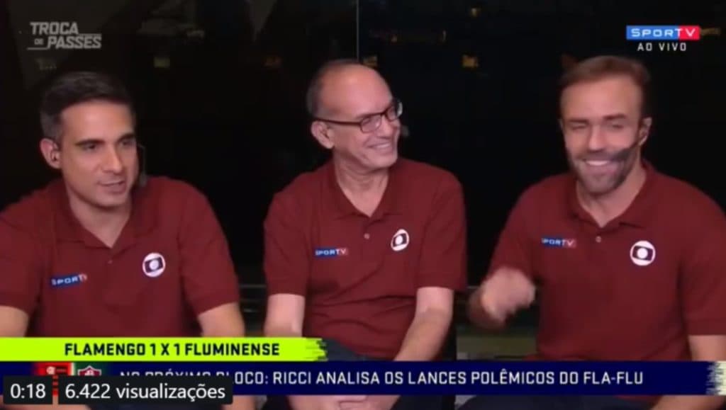 Filho de narrador global Gustavo Villani invade transmissão ao vivo e repercute
