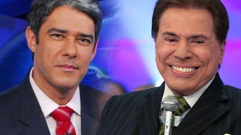 William Bonner da Globo e Silvio Santos do SBT atingem marca história na televisão e cativam milhões