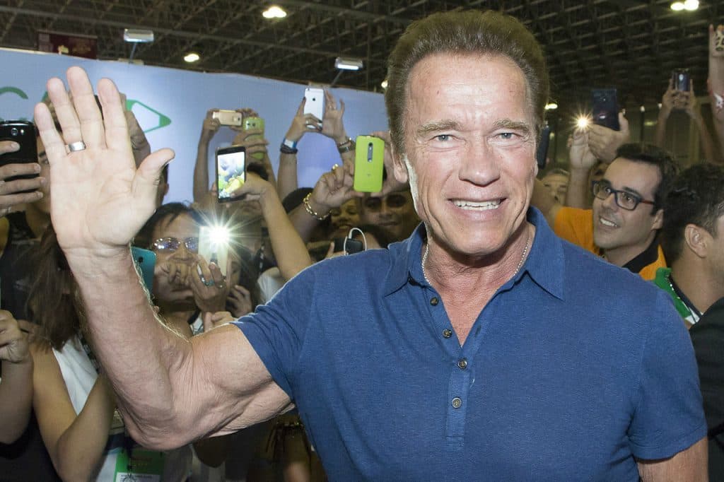 Arnold Schwarzenegger é barrado pela polícia federal brasileira e se mete em confusão