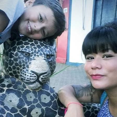 Eunice Baía e o filho, Antônio, de 6 anos Foto: Reprodução/Instagram Eunice Baía e o filho, Antônio, de 6 anos Foto: Reprodução/Instagram