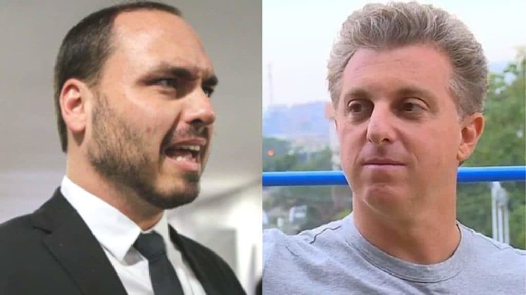 Filho de Bolsonaro sai em defesa do pai e parte para cima de Luciano Huck