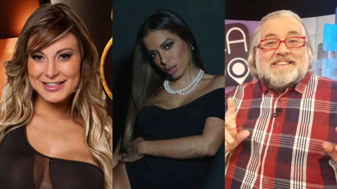 Andressa Urach, Anitta e Leão Lobo falam de macumba (Foto: Montagem/Divulgação) Andressa Urach, Anitta e Leão Lobo falam de macumba (Foto: Montagem/Divulgação)