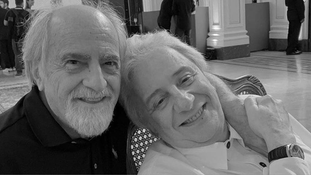 Ary Fontoura celebra os mais de 50 anos de amizade com Marco Nanini e comemoram parceria em A Dona do Pedaço: "Pés de Coelho"