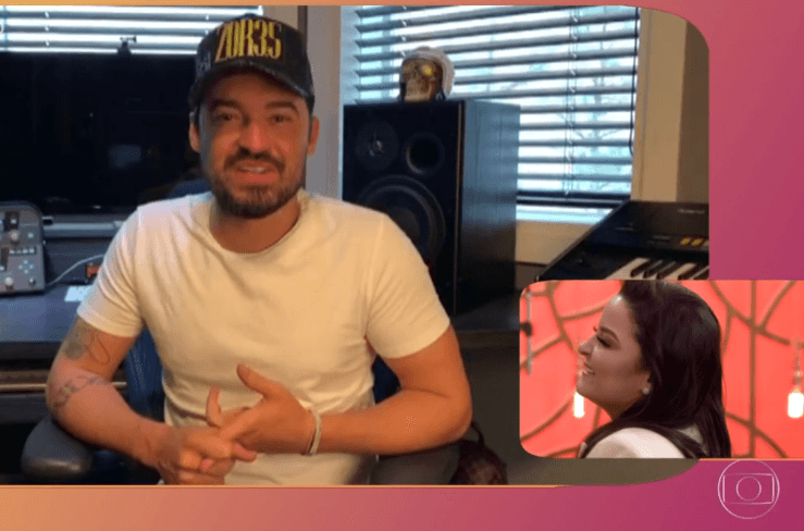 Sertanejo Fernando Zor entrega ciúmes da namorada Maiara no Encontro, e dispara: "Corre atrás de mim"