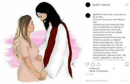 Atriz da Globo, Juliana Diniz, fala sobre a perda de sua filha (Foto Reprodução/Instagram) Atriz da Globo, Juliana Diniz, fala sobre a perda de sua filha (Foto Reprodução/Instagram)