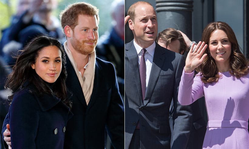 Harry, Meghan, Willian e Kate Middleton (Foto: Reprodução) Harry, Meghan, Willian e Kate Middleton (Foto: Reprodução)