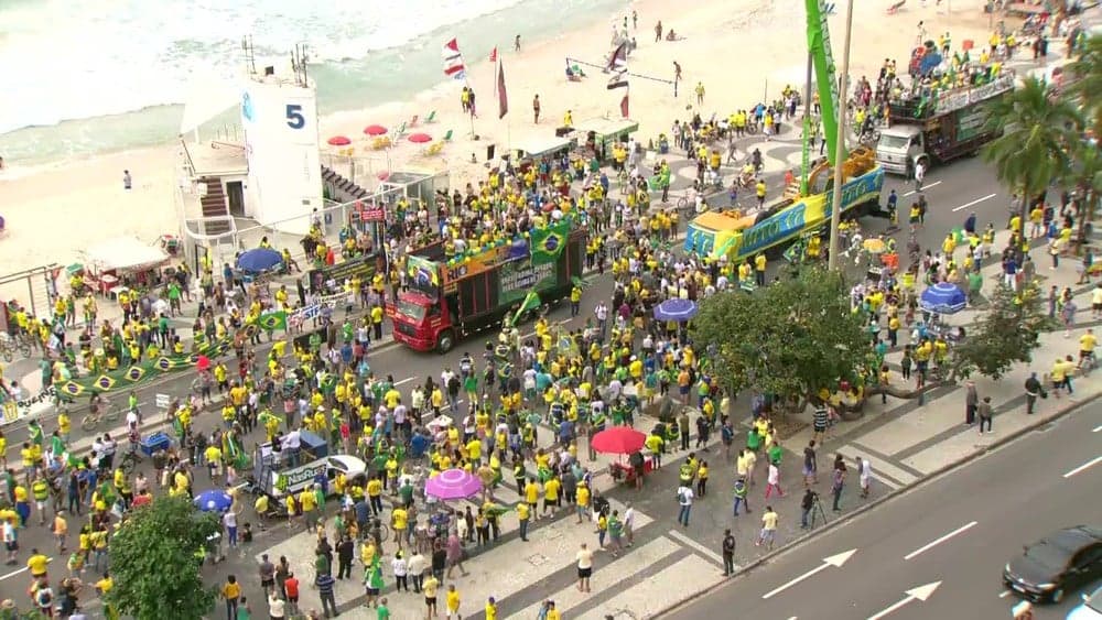 Globo exibe protesto pró-Bolsonaro, é duramente criticada por causa de detalhe e público se revolta
