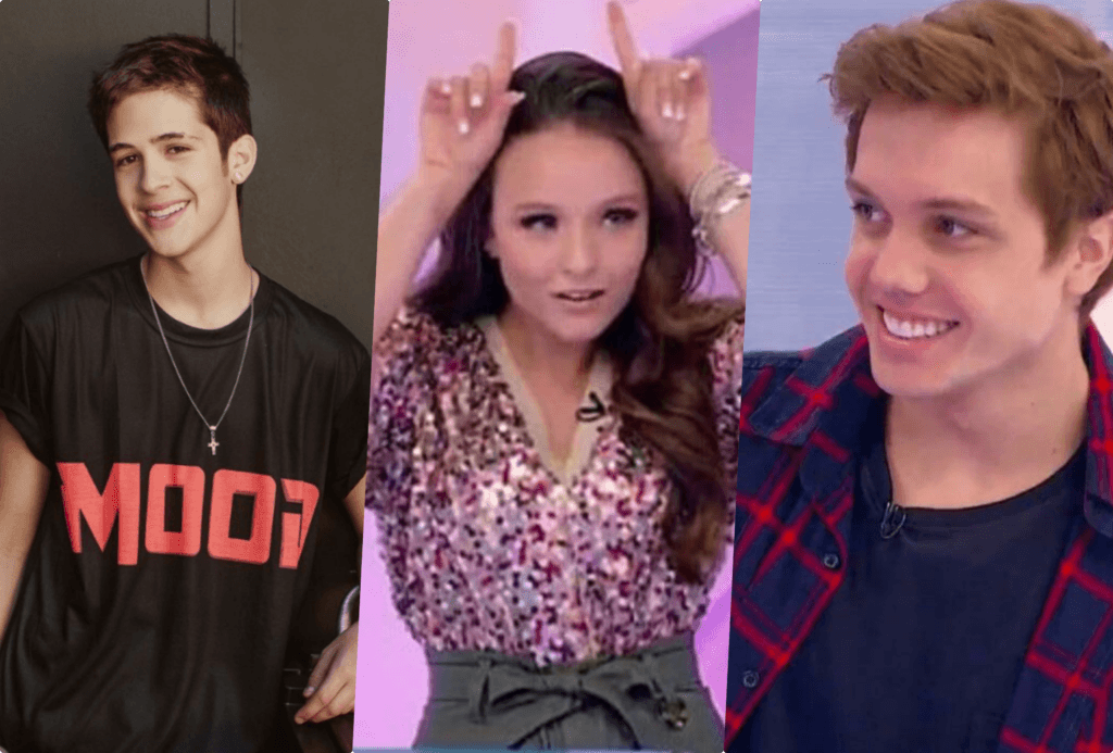 João Guilherme Ávila, Larissa Manoela e Leo Cidade (Foto: Divulgação/Reprodução SBT/Montagem)