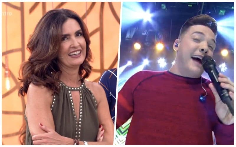 Fátima Bernardes é surpreendida por Wesley Safadão no Encontro, fica constrangida e entra em choque com atitude do cantor