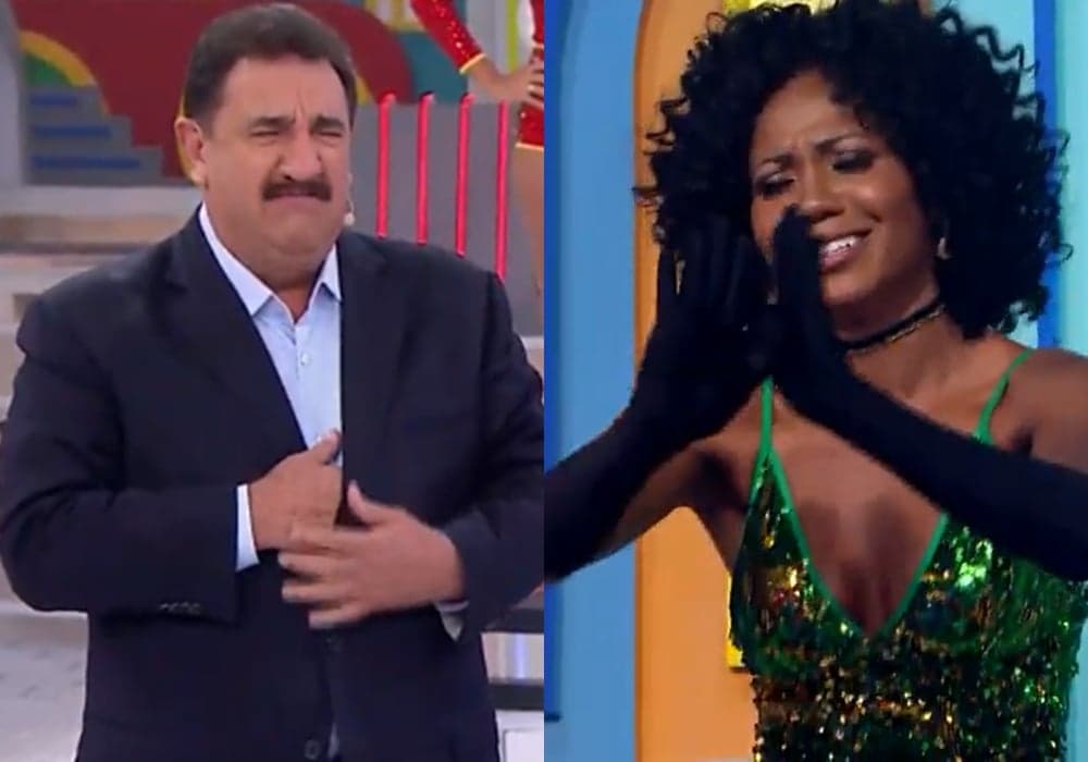 Ratinho ameaça demitir bailarina ao vivo: "Vou te mandar embora"