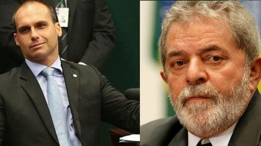 Na TV, filho de Bolsonaro trai o pai, faz algo que ninguém imaginava e declara "Lula Livre"