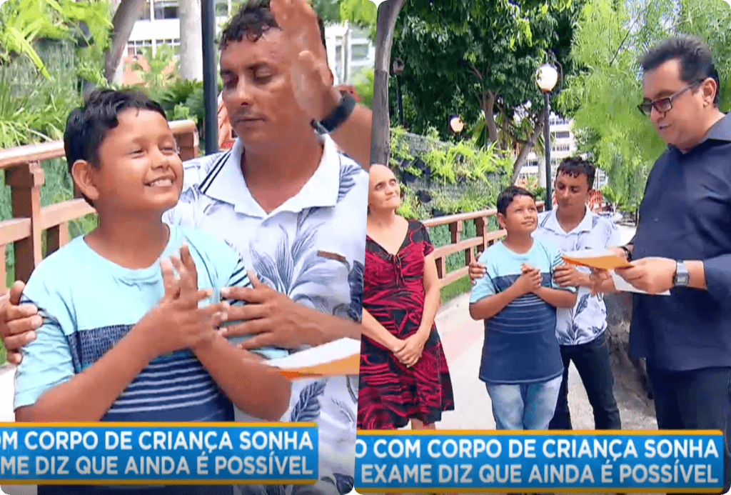 Geraldo Luis emocionou o Brasil com história de rapaz preso em um corpo de criança Geraldo Luis emocionou o Brasil com história de rapaz preso em um corpo de criança