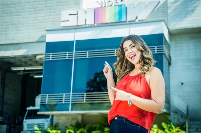 Vivian Amorim no Vídeo Show (Foto: Globo/Raquel Cunha)