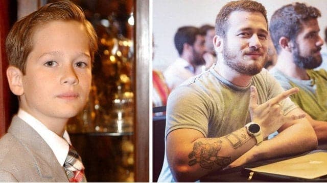 O ator Guilherme Vieira, que fez várias novelas na Globo, quando criança (Foto: Reprodução/Instagram)