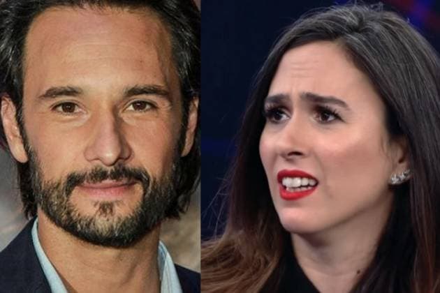 Casada com Rafael Vitti, Tatá Werneck é vista dando beijão em Rodrigo Santoro