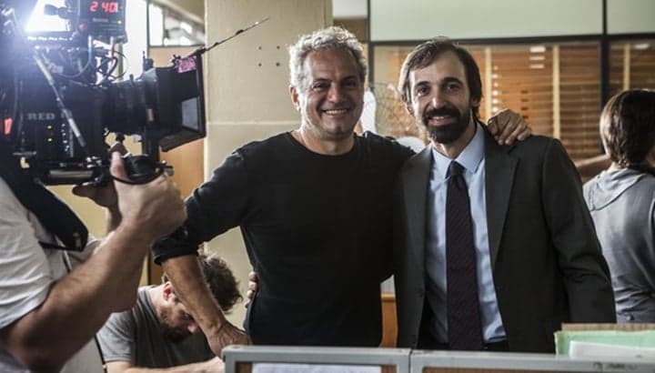 Julio Andrade ao lado do diretor Breno Silveira em 1 Contra Todos. (Foto: Divulgação) Julio Andrade ao lado do diretor Breno Silveira em 1 Contra Todos. (Foto: Divulgação)