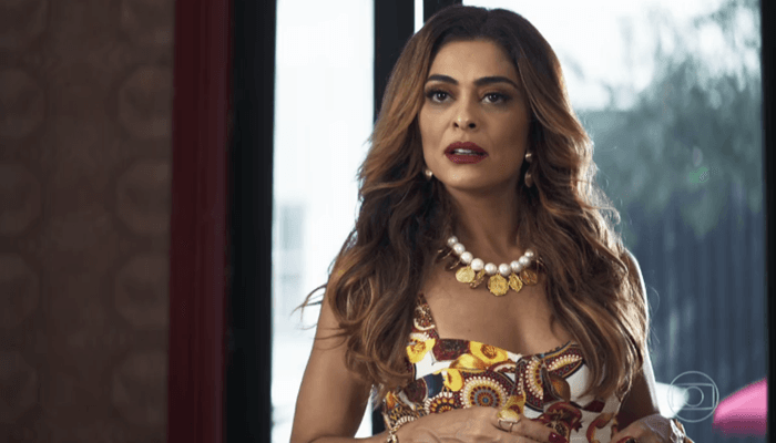 Juliana Paes, de A Dona do Pedaço da Globo, é flagrada brigando com o seu filho e dispara: "Imundo"