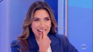 Patricia Abravanel no SBT durante o Programa Silvio Santos. (Foto: Reprodução) Patricia Abravanel no SBT durante o Programa Silvio Santos. (Foto: Reprodução)
