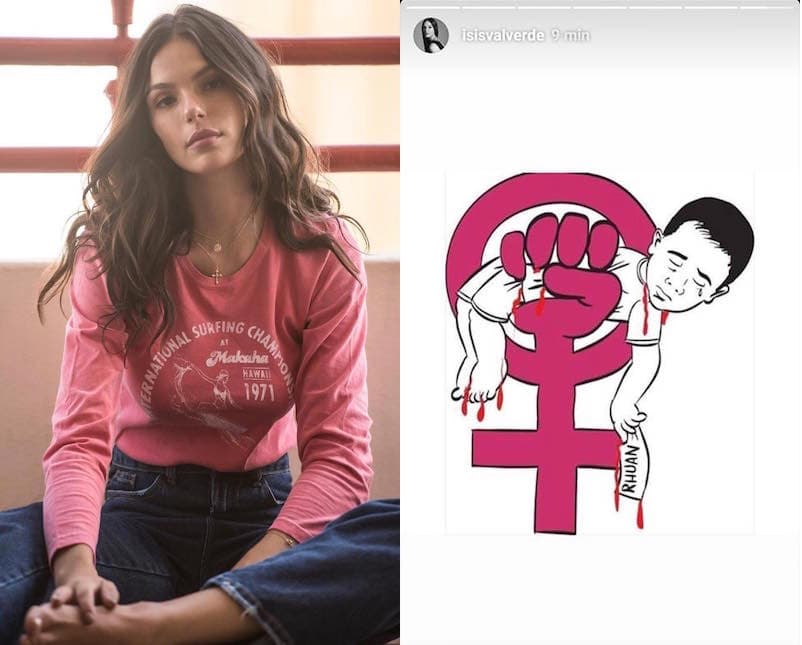 Isis Valverde insinua que o feminismo matou o menino Rhuan Maycon e gera polêmica