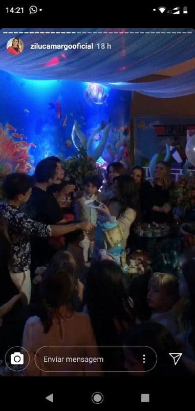 O ex-casal marcou presença na festa de aniversário do neto (Foto: Reprodução/ Instagram) O ex-casal marcou presença na festa de aniversário do neto (Foto: Reprodução/ Instagram)