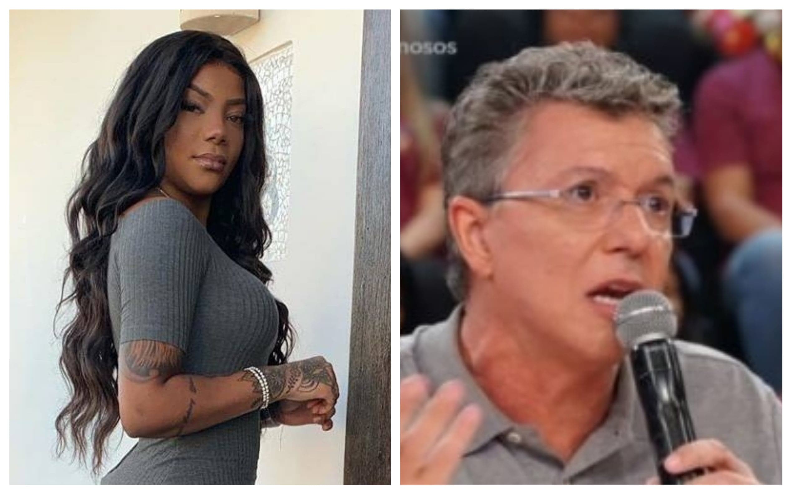 Ludmilla e Boninho se estranharam no Show dos Famosos (Foto: Divulgação) Ludmilla e Boninho se estranharam no Show dos Famosos (Foto: Divulgação)