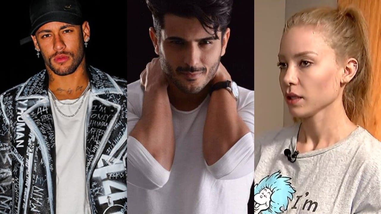 Neymar, Estivens Alves e Najila Trindade (Foto: Montagem/TV Foco) Neymar, Estivens Alves e Najila Trindade (Foto: Montagem/TV Foco)