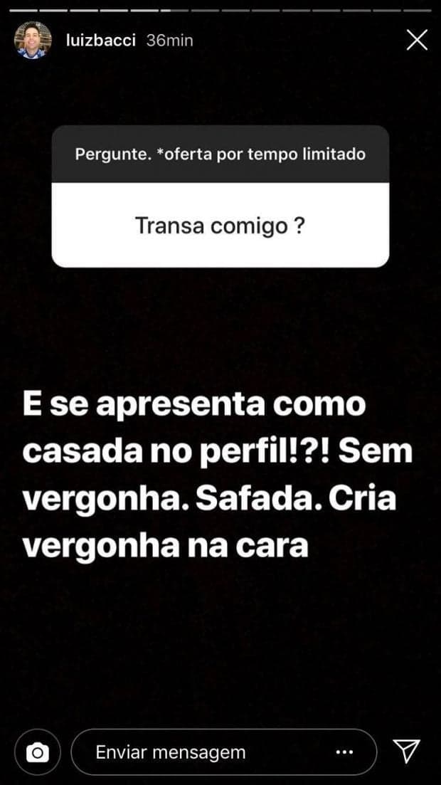 Stories Luis Bacci - Reprodução/Instagram Stories Luis Bacci - Reprodução/Instagram