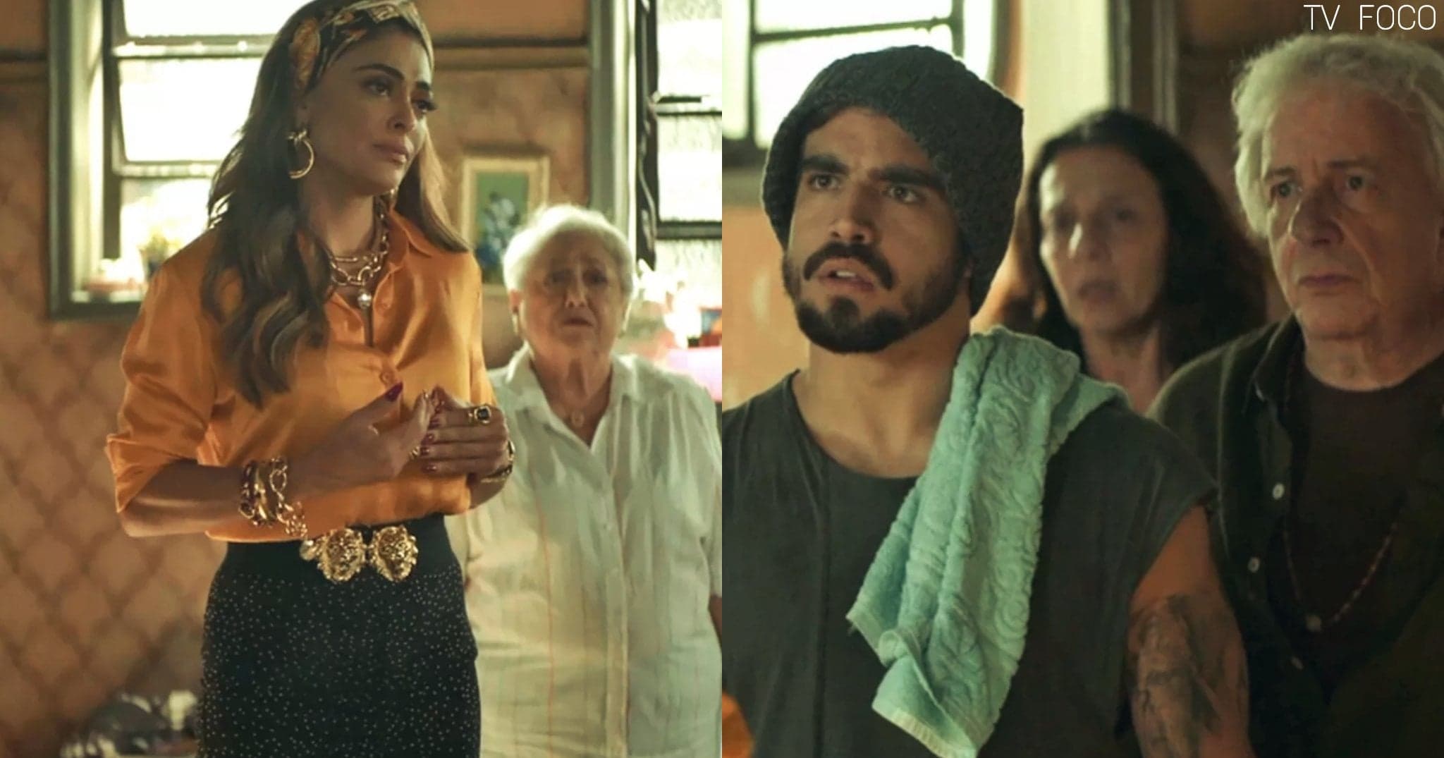 Em A Dona do Pedaço, Maria da Paz acusa Rock de roubo (Foto: Reprodução/Globo/Montagem/TV Foco)